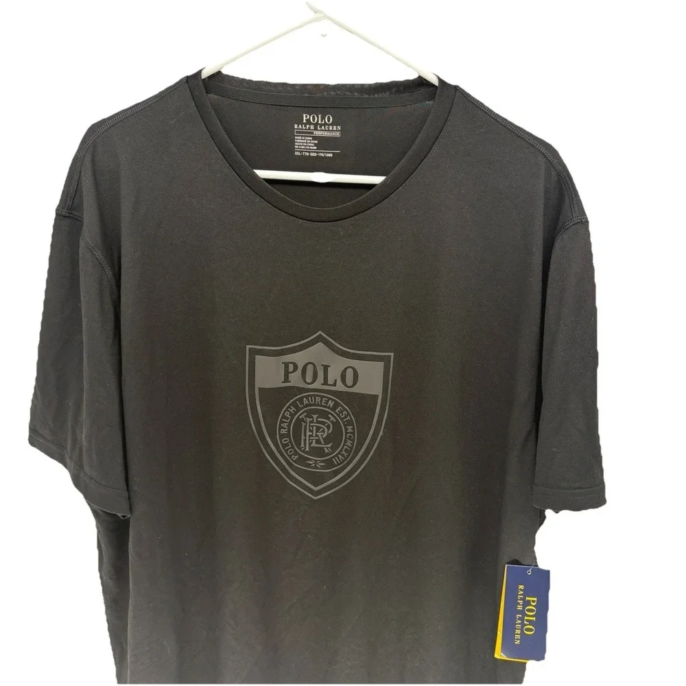 New Polo Ralph Lauren Shield Patch Graphic T Shirt Men XXL